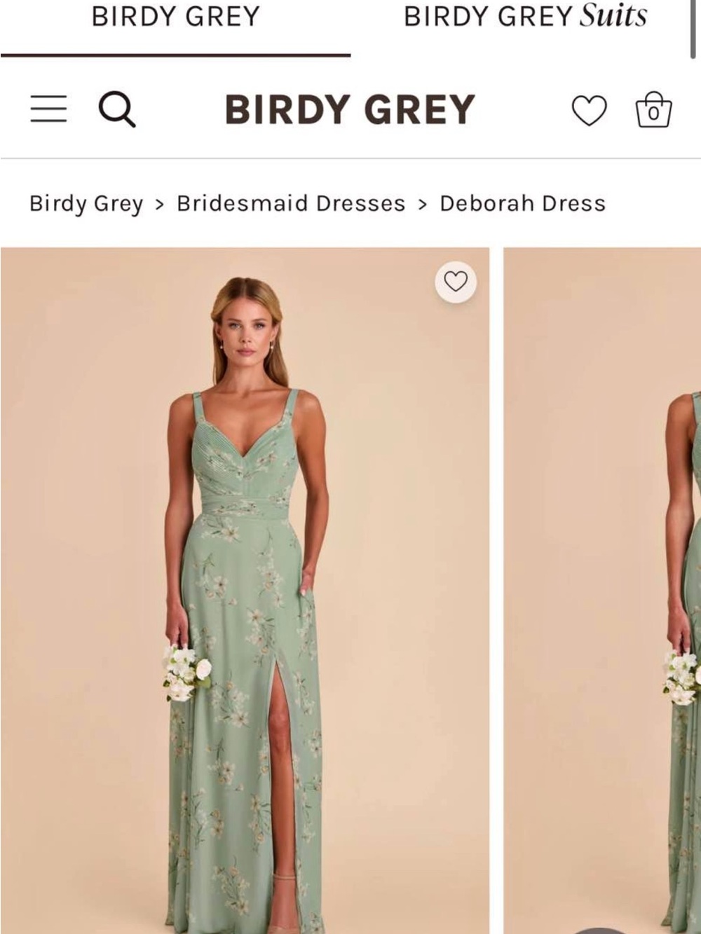 Birdy Grey Sage Floral V-Neck Maxi Dress